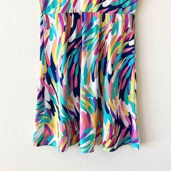 Trina Turk Vibrant Multi Color Summer Dress - Picture 7 of 8